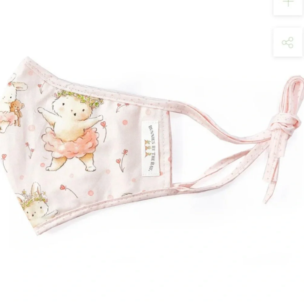 2 Bunnies By The Bay Kids Face Masks Harey & Blossom